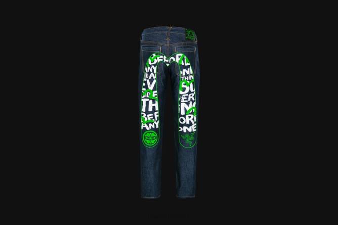 jp Razer エビス ダイコック プリント 刺繍入り キャロットフィット ジーンズ #2017 一色 PN82192 衣服