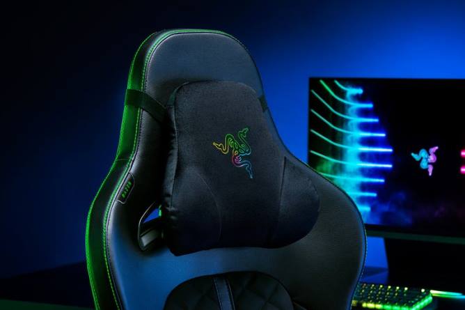 jp Razer ヘッドクッション クロマ 一色 PN82144 ゲーミングチェア