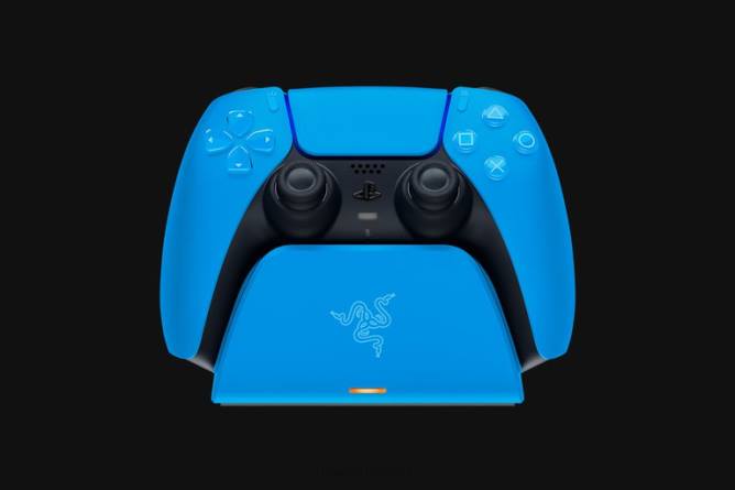 jp Razer PS5用急速充電スタンド 青 PN82171 コンソール