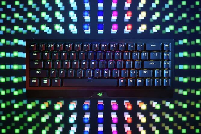 jp Razer blackwidow v3 ミニ ハイパースピード - 黄色のスイッチ - 米国 黒 PN8263 キーボード