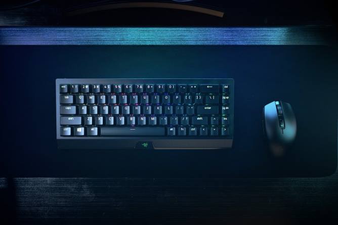 jp Razer blackwidow v3 ミニ ハイパースピード - 黄色のスイッチ - 米国 黒 PN8263 キーボード