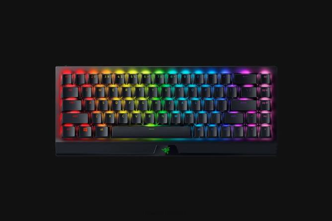 jp Razer blackwidow v3 ミニ ハイパースピード - ファントム エディション - イエロー スイッチ - 米国 黒 PN8264 キーボード