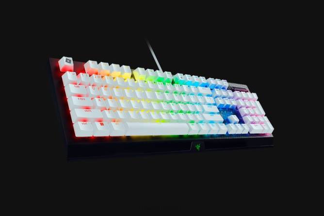 jp Razer blackwidow v3 - グリーン スイッチ - 米国 - roblox エディション 白 PN8259 キーボード