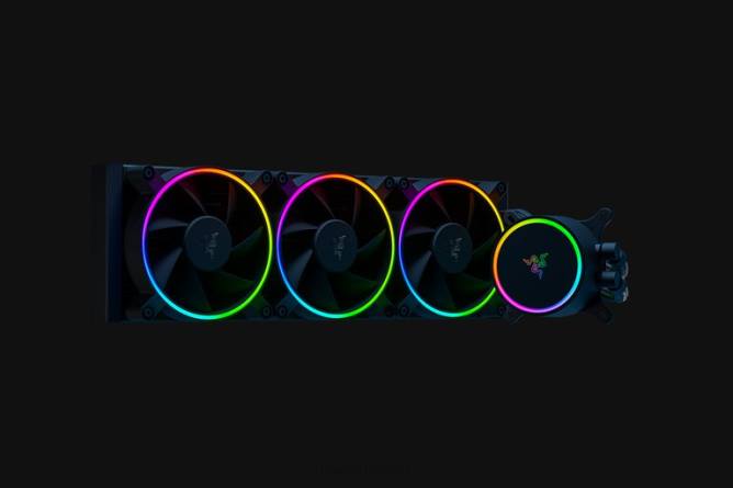 jp Razer hanbo クロマ rgb aio 液体クーラー (argb ポンプ キャップ) 一色 PN8218 パソコンのコンポーネント
