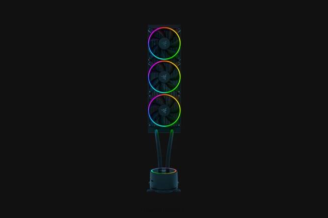 jp Razer hanbo クロマ rgb aio 液体クーラー (argb ポンプ キャップ) 一色 PN8218 パソコンのコンポーネント