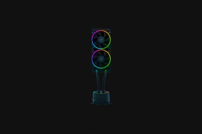 jp Razer hanbo クロマ rgb aio 液体クーラー (argb ポンプ キャップ) 一色 PN8219 パソコンのコンポーネント